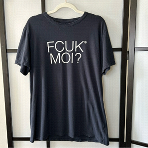 [l] FCUK MOI? Black Casual Short Sleeve Shirt Men’s Women’s Unisex